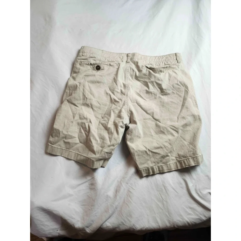 Chino Shorts Mens Size 36 Beige Granola Boy Old Money Flat Front Preppy Gorpcore